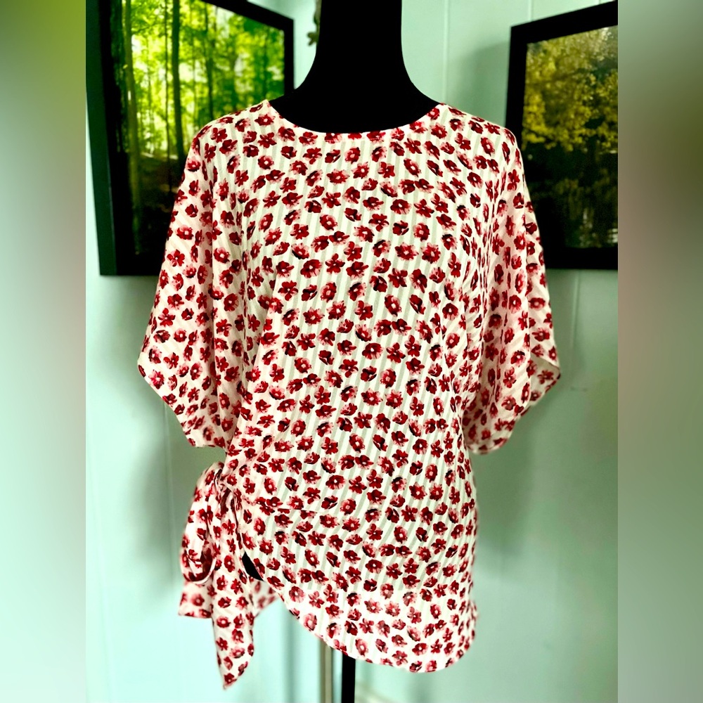 Neiman Marcus Floral Tunic Cover Up Size Medium